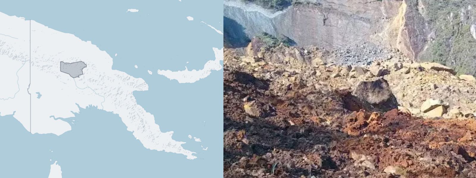 Huge landslide strikes remote village in PNG